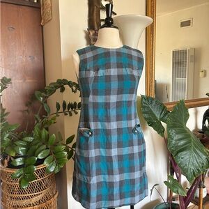 Handmade Vintage Gingham Shift Dress